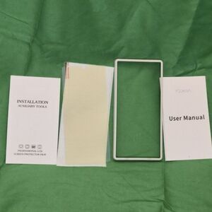 Samsung Galaxy S25 Ultra Tempered Glass Screen Protector and Application Frame